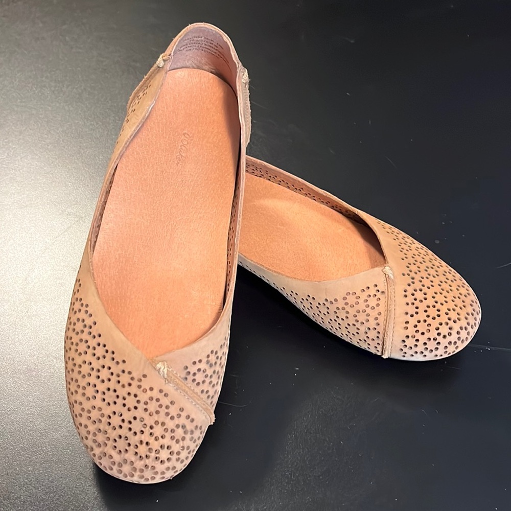 OluKai Tan Flats with Perforated Design